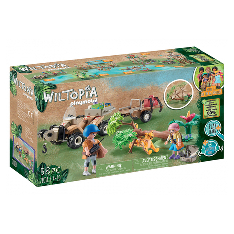 Playmobil Wiltopia - Quad Ratunkowy Dla Zwierząt (71011)