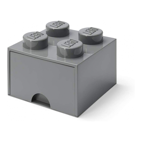 Lego Storage Brick Drawer 4 Dark Grey (40051754)