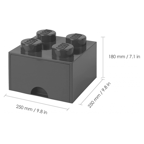 Lego Storage Brick Drawer 4 Black (40051733)