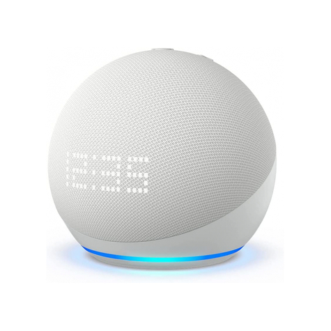 Amazon Echo Dot (5th Gen.) With Clock - White - B09b95dtr4
