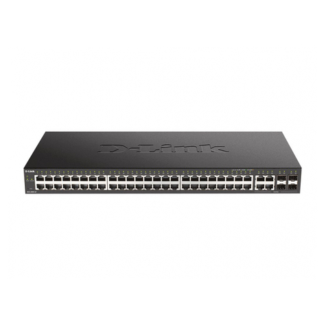Dlink L3 Zarządzany 48x10/100/1000+ 4x Fast Ethernet/Gigabit Sfp Dgs-2000-52