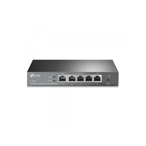 Tp-Link Safestream Gigabit Multi-Wan Vpn Router Black Tl-R605
