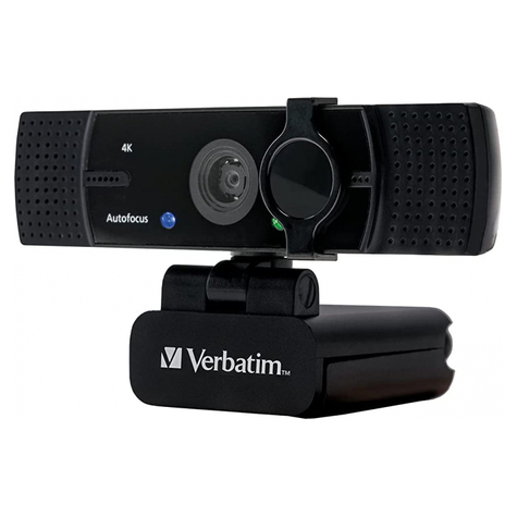 Verbatim Webcam With Dual Micro Awc-03 Ulrta Hd 4k Autofocus Detalicznie 49580
