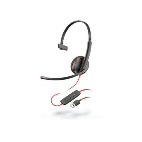 Poly Headset Blackwire C3210 Monofoniczny Usb-A Czarny - 209744-104