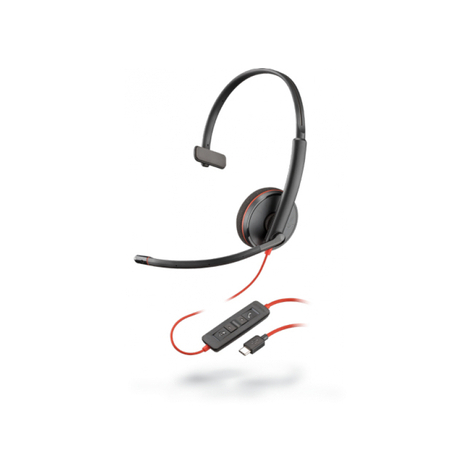 Poly Headset Blackwire C3210 Monaural Usb-C Black - 209748-104